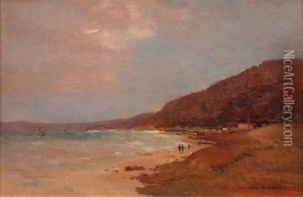 Plage En Normandie Oil Painting - Alfred Casile