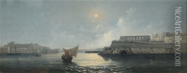 Malta Oil Painting - Girolamo Gianni