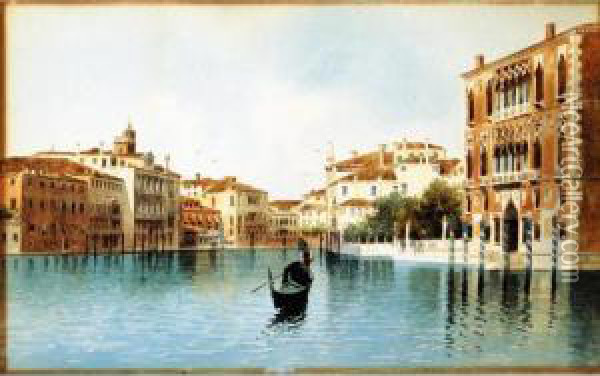 Scorcio Di Venezia Oil Painting - Federico del Campo