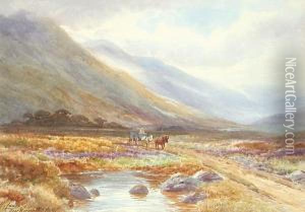 Near Barmouth, North Wales Oil Painting - Harold Lawes