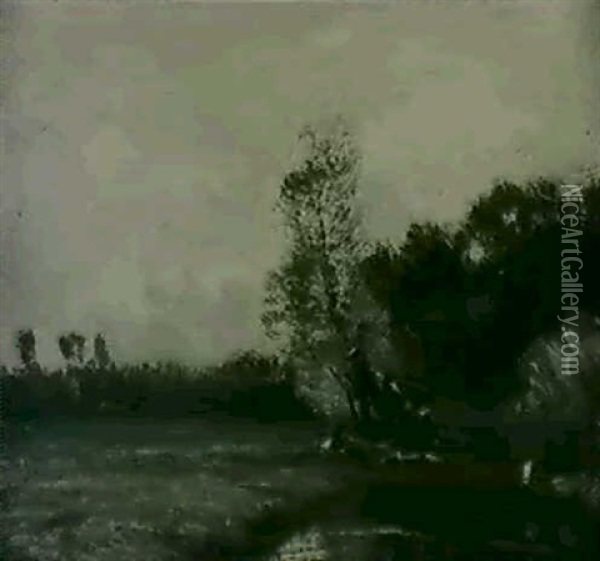 A Gentle Stream Oil Painting - John Francis Murphy