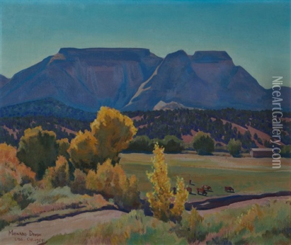 Bright Morning Oil Painting - Maynard Dixon