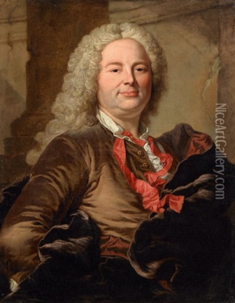 Portrait Des Charles Claude Ange Dupleix De Bacquencourt Oil Painting - Hyacinthe Rigaud