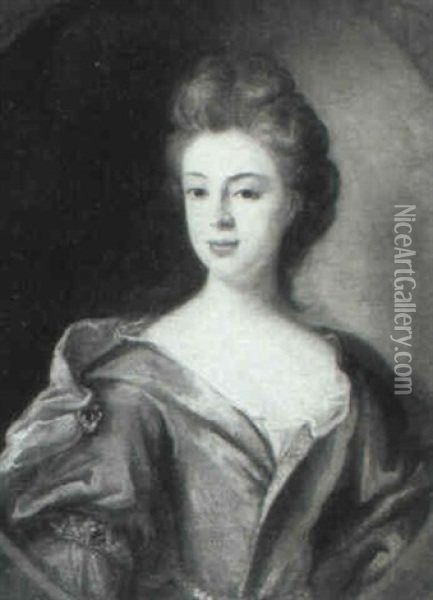 Portrait Of Elizabeth Widdrington Oil Painting - Michael Dahl