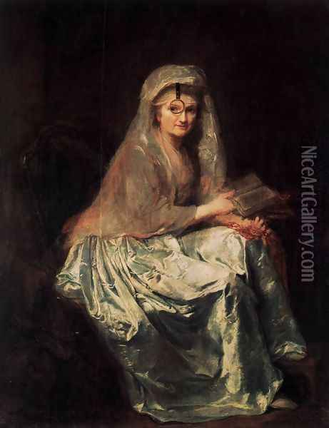 Self-Portrait 1776-77 Oil Painting - Anna Dorothea Therbusch