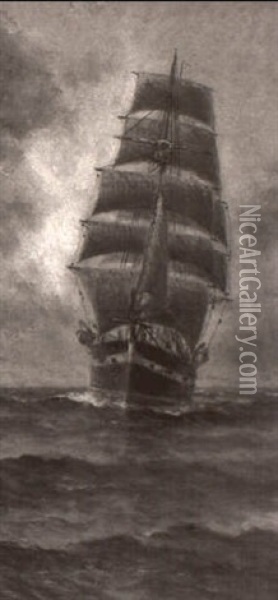 Sailing Schooner Oil Painting - William Alexander Coulter