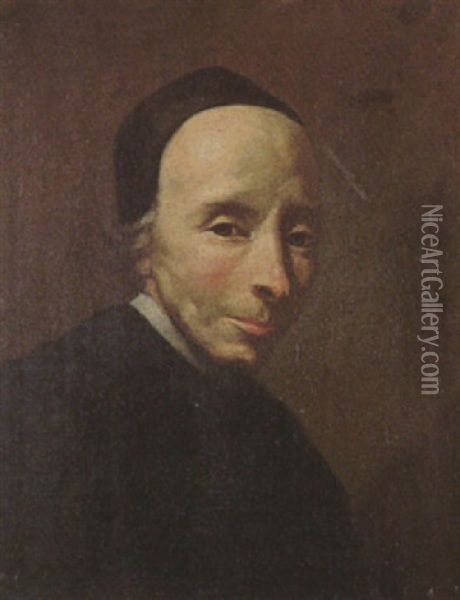 Portrait De L'abbe Tournus Oil Painting - Jean Restout the Younger