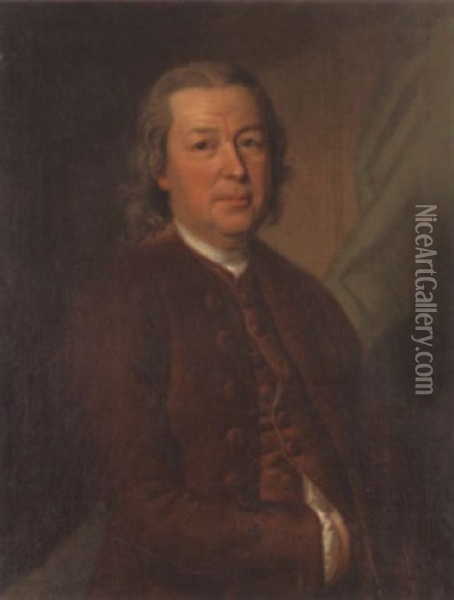 Portrat Von Albrecht Neeser Oil Painting - Emmanuel Jakob Handmann
