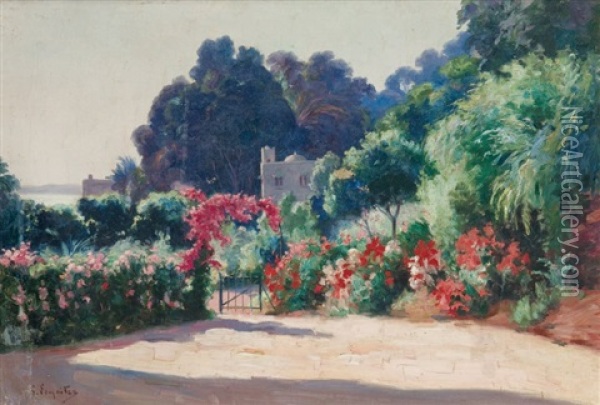 Villa Algeroise Oil Painting - Gustave Lemaitre