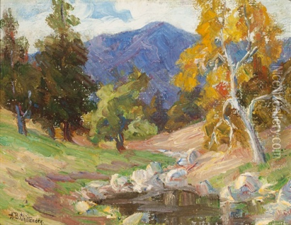 A Foothill Landscape Oil Painting - Alice Brown Chittenden