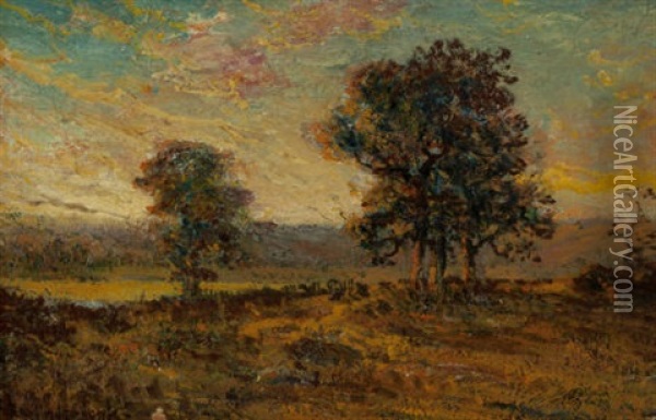 Twilight Oil Painting - Julian Onderdonk