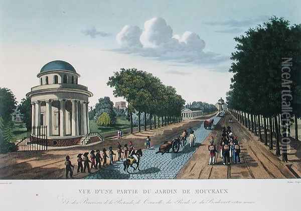 The Parc Monceaux, c.1815-20 Oil Painting - Henri Courvoisier-Voisin