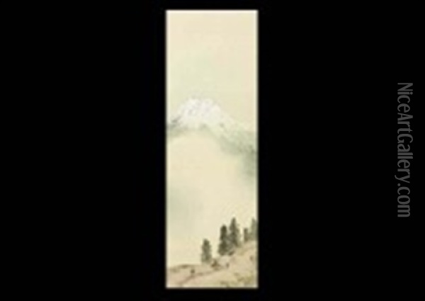 Mt. Fuji Oil Painting - Okoku Konoshima