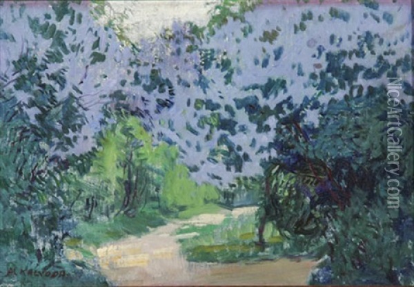 Country Path Oil Painting - Alois Kalvoda