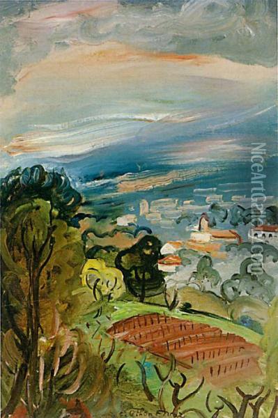 Paysage De Provence Oil Painting - Emile-Othon Friesz