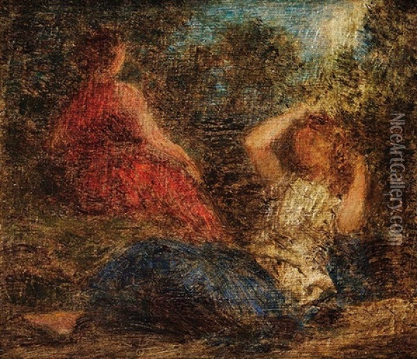 Baigneuses Oil Painting - Henri Fantin-Latour