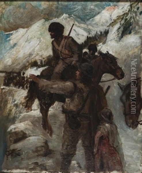 La Grande Guerre Oil Painting - Serge (Sergei) de Solomko