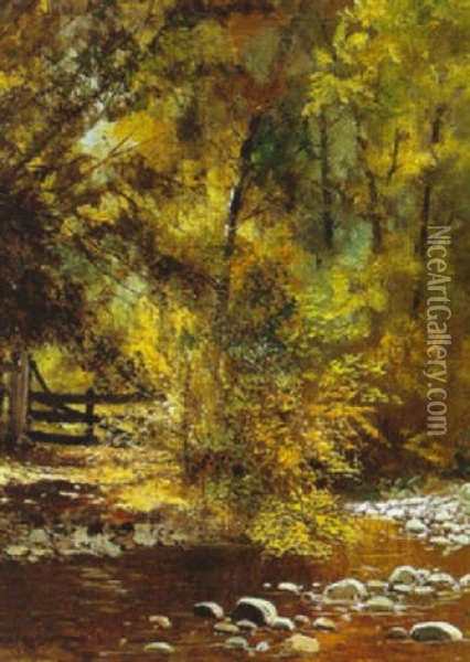 Near Los Gatos Oil Painting - Edwin Deakin