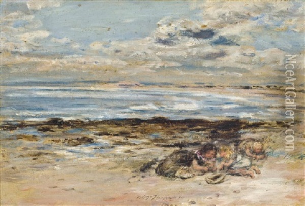 Carnoustie Bay, Scotland Oil Painting - William McTaggart