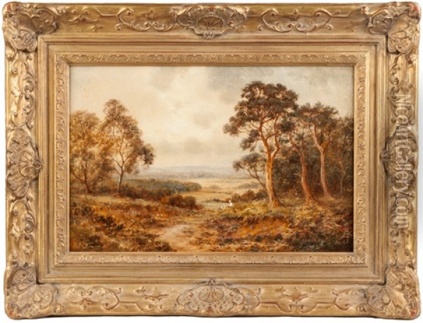 Two Landscapes Oil Painting - Theodore Rousseau