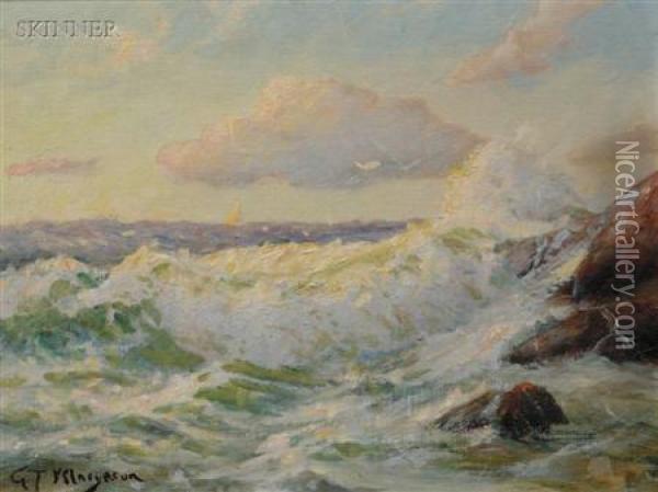 Rockport Coast Oil Painting - Gilbert Tucker Margeson