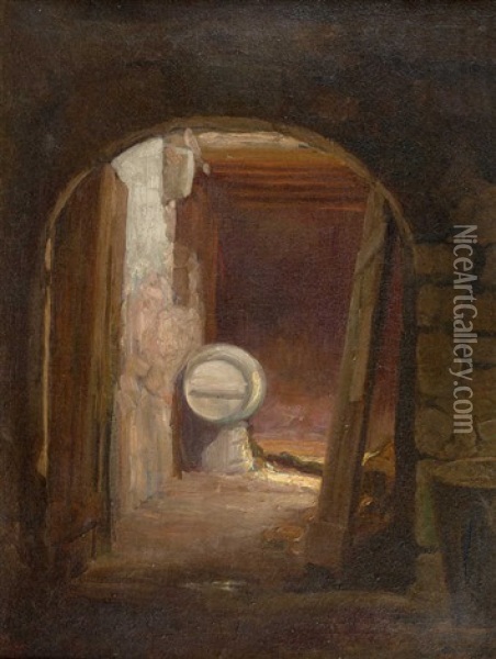 Cellier De La Maison R Oil Painting - Jean-Cyprien Teilliet