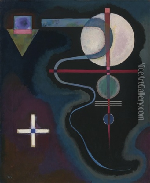 Kuhle Energie (cool Energy) Oil Painting - Wassily Kandinsky