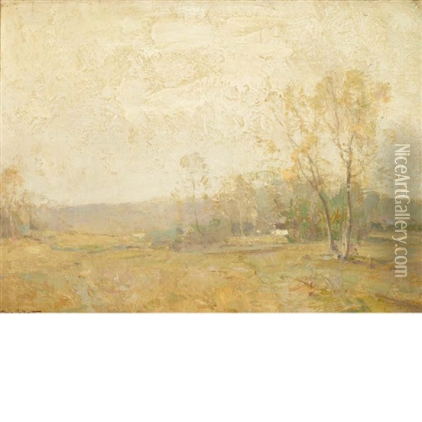Misty Fields Oil Painting - Walter Granville-Smith