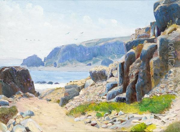 On The Coast, Constitucion, Chile Oil Painting - Alfredo H. Helsby