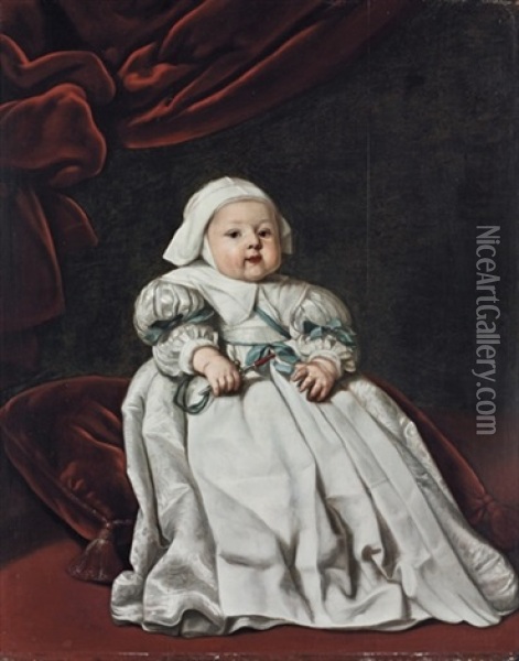 Portrait Of A Child Oil Painting - Jakob van Loo