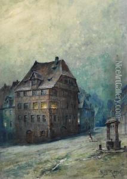 Geburtshaus Durers Oil Painting - Wilhelm Ritter