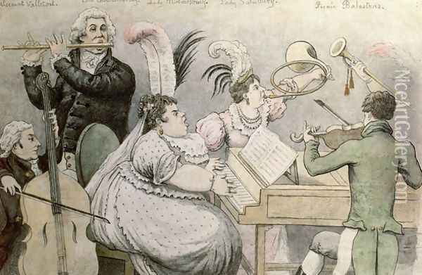 Musical Party Oil Painting - Thomas Rowlandson