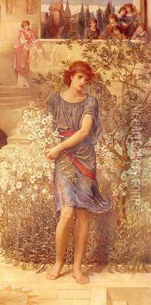 My Beloved has gone down to his garden Oil Painting - John Melhuish Strudwick