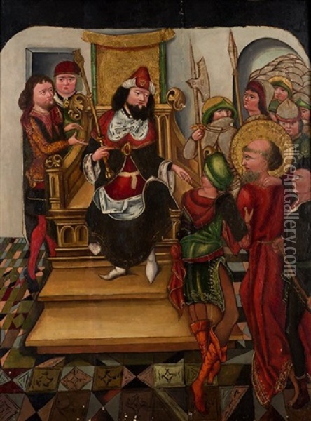 Prendimiento De San Pedro Por Herodes Oil Painting -  Master of Budapest