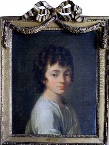 Portrait De Jeune Garcon Oil Painting - Johann Ernst Heinsius