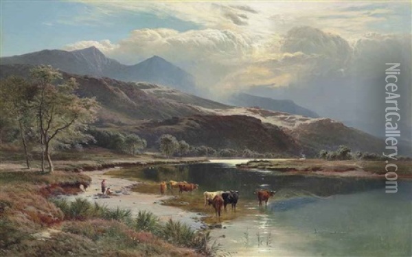 Cader Idris, North Wales Oil Painting - Sidney Richard Percy