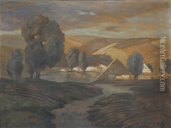 Nach Dem Gewitter Oil Painting - Ludwig Dill
