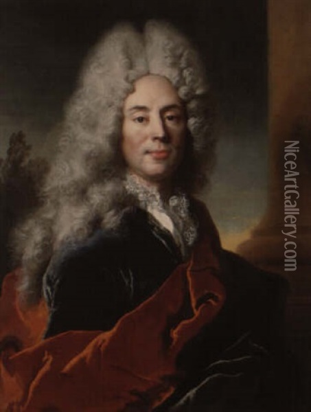 Portrait Du Marquis D'havrincourt Oil Painting - Nicolas de Largilliere