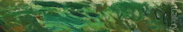 Reflets - Fragment Oil Painting - Claude Monet