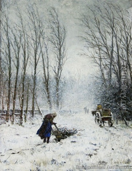 Winter's Tale Oil Painting - Paulus Petrus van der Velden