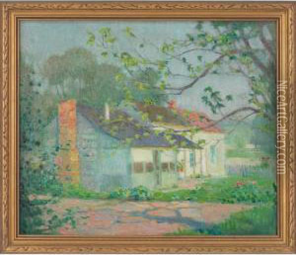 Summer Home Oil Painting - Ada Walter Shulz