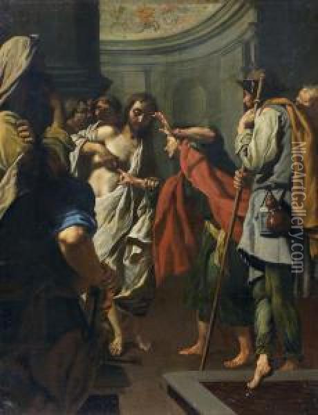 L'incredulite De Saint Thomas Oil Painting - Alessandro Rosi