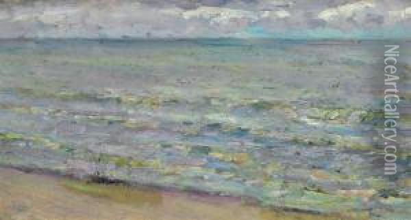 Shoreline Waves Oil Painting - Joseph Morris Raphael