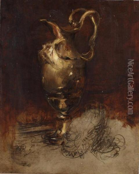 Aiguiere Oil Painting - Antoine Vollon