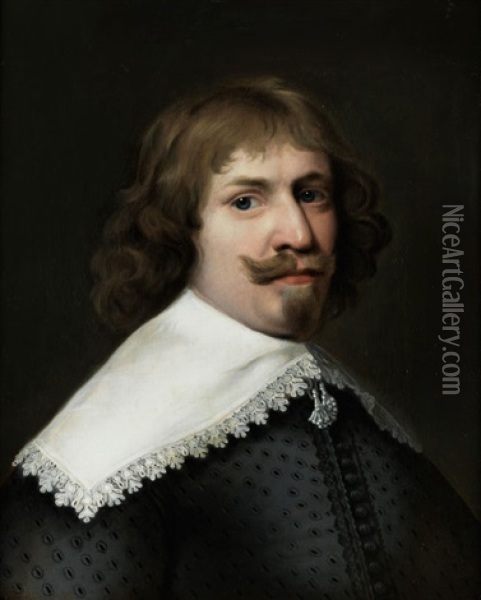 Halbbildnis Eines Herren Oil Painting - Michiel Janszoon van Mierevelt