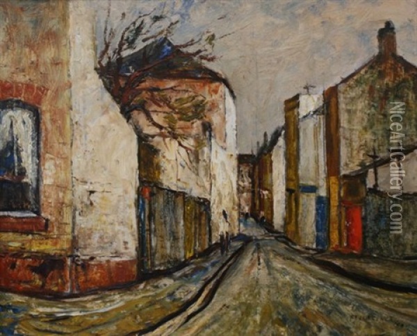 Little Riley Street, Surry Hills Oil Painting - George Lawrence