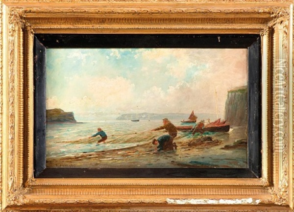 Pecheurs En Bord De Mer Oil Painting - William Trost Richards