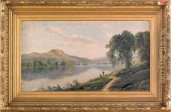 Tumbling Run Valley, Pottsville Oil Painting - Edmund Darch Lewis