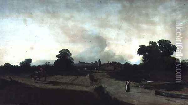 Landscape Evening Oil Painting - Sir Augustus Wall Callcott