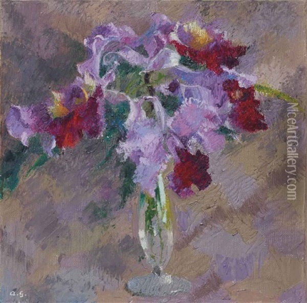 Orchideen Oil Painting - Augusto Giacometti